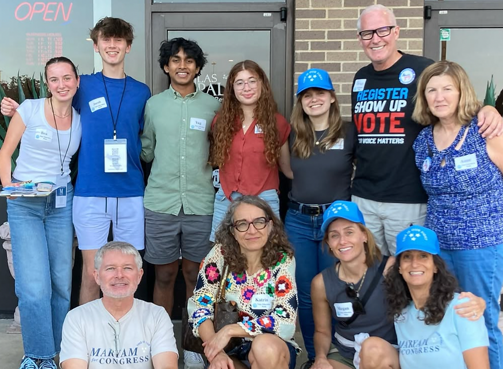 The Tennessee High School Democrats gather with enthusiasm, showcasing their vibrant community spirit and commitment to civic engagement.