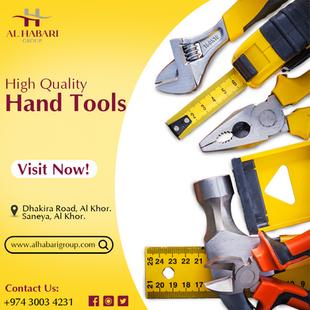 Unlock your potential with our premium hand tools! ⚒️ From precision to power, we've got you covered... Visit us now: Dhakira Road, Al Khor.Saneya, Al Khor... Contact us:+974 3003 4231