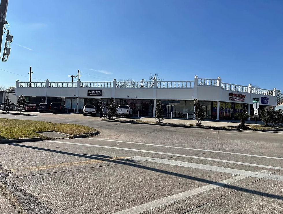 Front view of new facade after cleaning and painting process