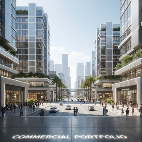 Modern commercial buildings and future architecture - Bacraf Group