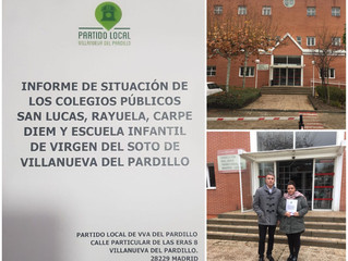 El colectivo de padres y madres y Partido Local toman medidas para buscar soluciones urgentes ante e