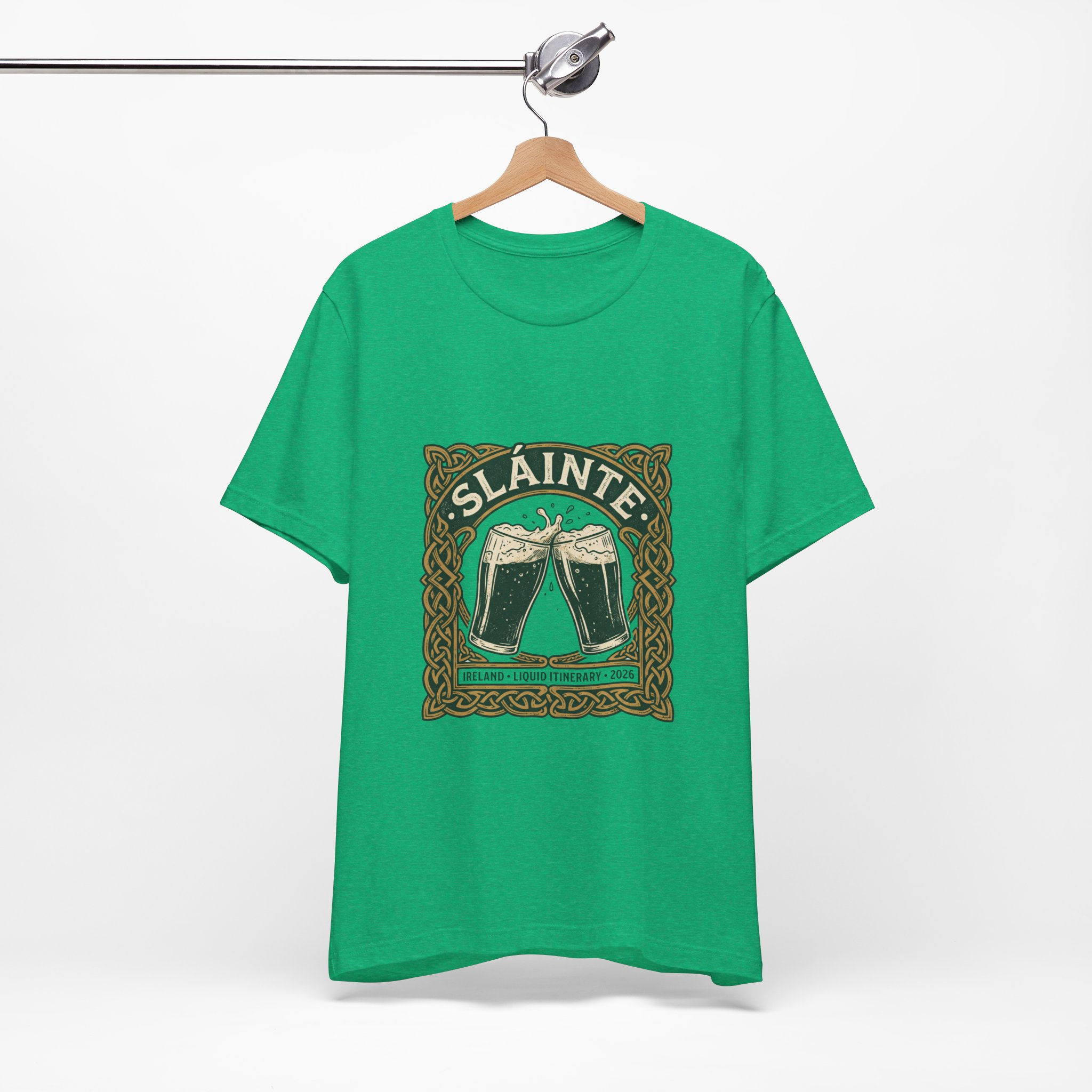Sláinte Irish Cheers T-Shirt – Celtic Beer Toast Tee