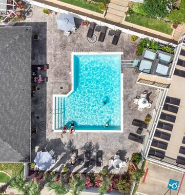 Pool view Galveston