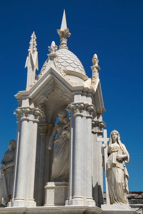 Restored mausoleum. Cementerio la Reina; Cienfuegos, Cuba