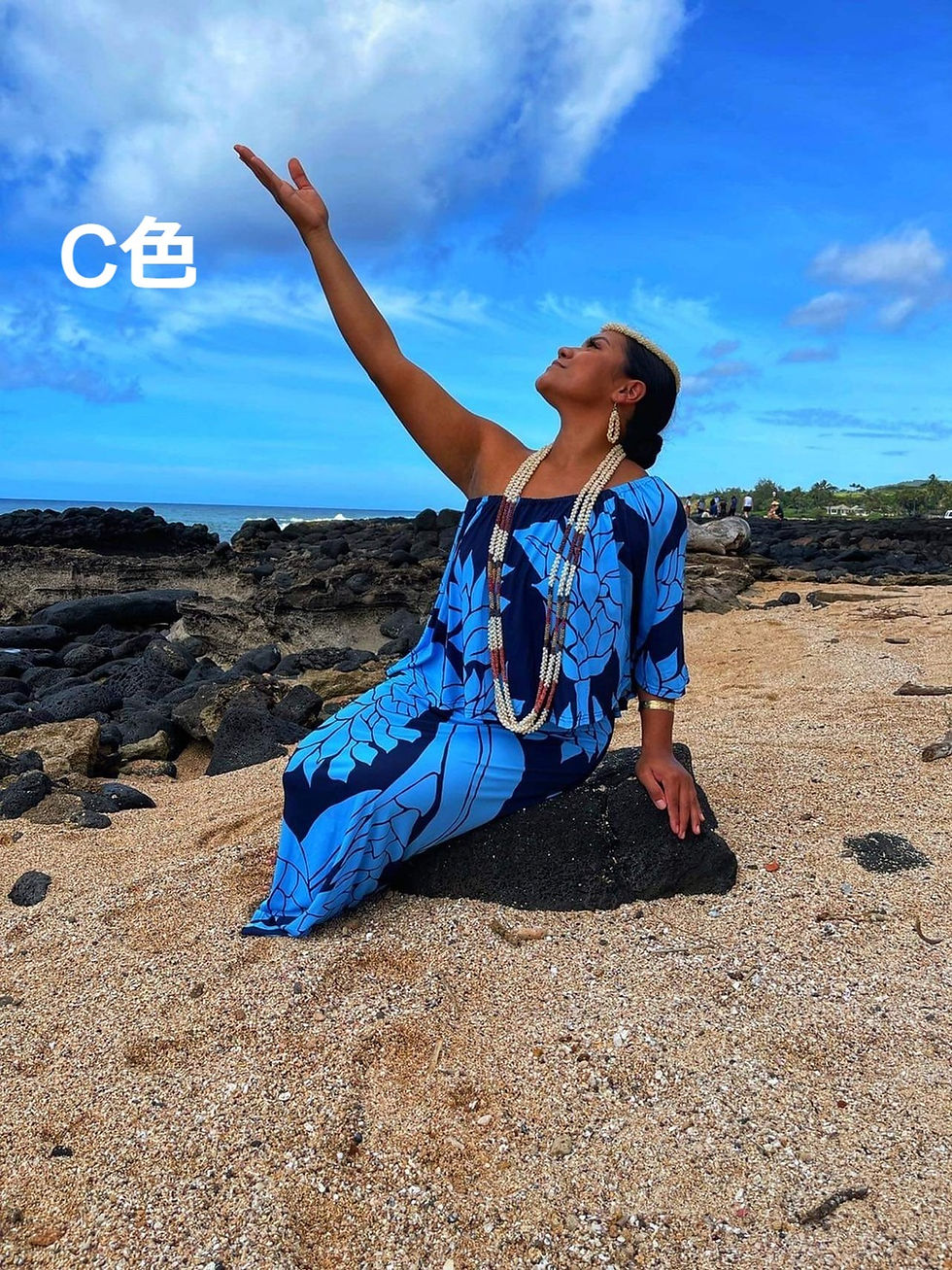 未使用 kuulei hawaii クウレイハワイ4wayハワイアンワンピース 4WAYワンピース柄 | Kuulei Hawaii
