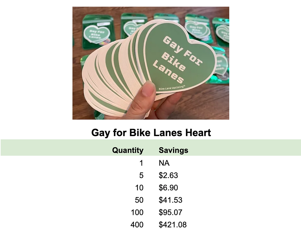 Thumbnail: Gay For Bike Lanes Sticker