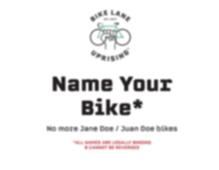 Name Your Bike*