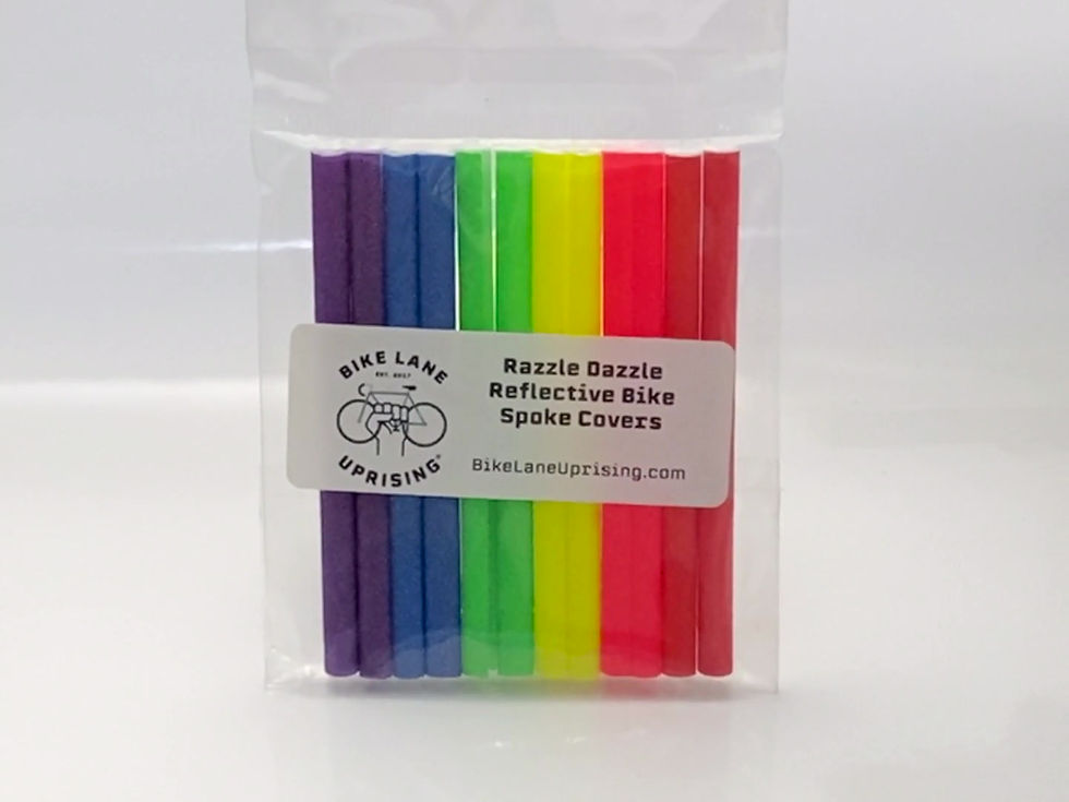 Thumbnail: Razzle Dazzle Reflective Bike Spoke Covers