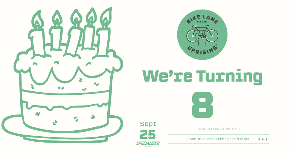 Bike Lane Uprising Turns 8 🎂