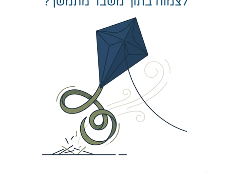 עפיפון כחול וירוק והכיתוב: איך ייעוץ עסקי מודע טראומה עוזר לעסק לצמוח בתוך משבר מתמשך?