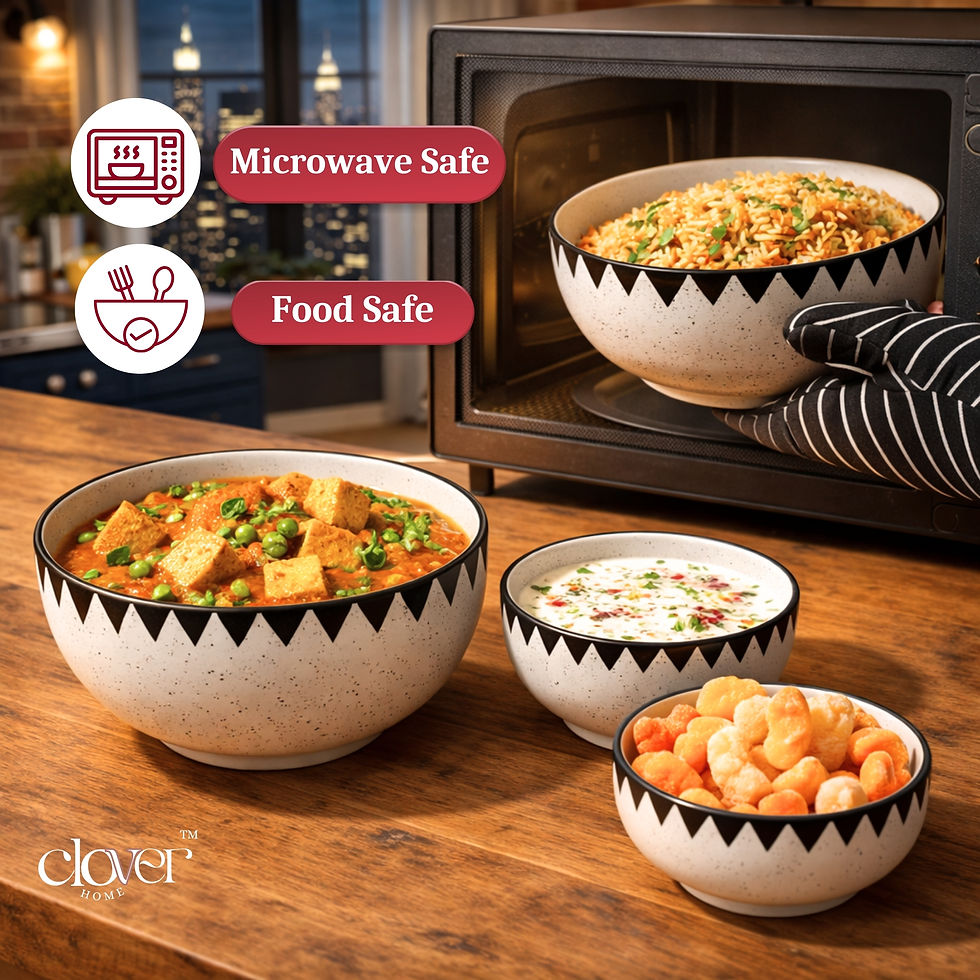 Thumbnail: Modern Minimalist Bowl Set of 4 (1500 ml, 800 ml, 600 ml & 400 ml)