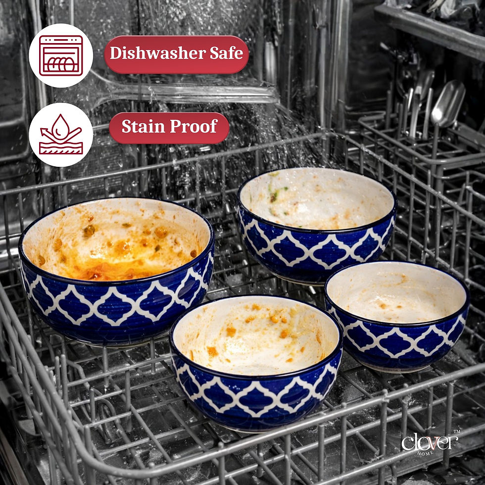 Thumbnail: Jaipuri Pattern Bowl Set of 4 (1700 ml, 900 ml, 650 ml & 400 ml)