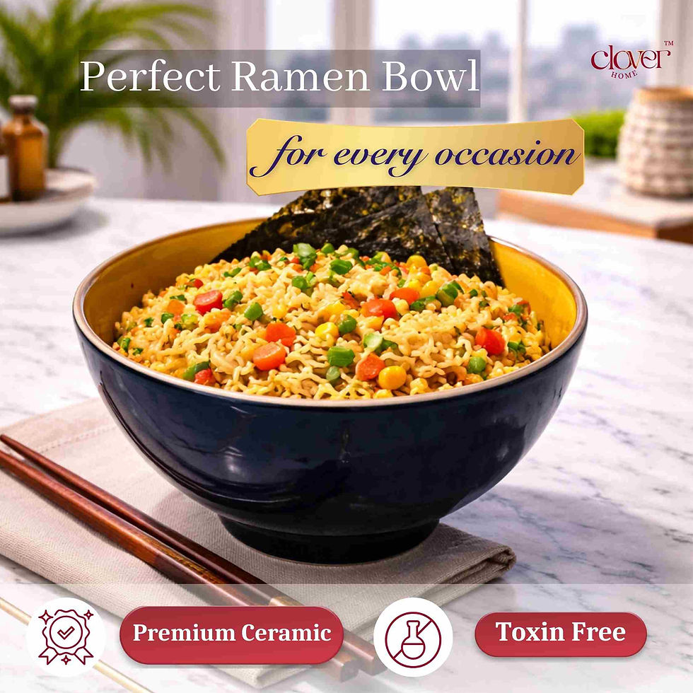 Thumbnail: Dual Tone Teal Ramen/Snack Bowl Set of 2 – 550 ML Each
