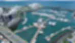 Visat area de la marina de Ocean Reef Island