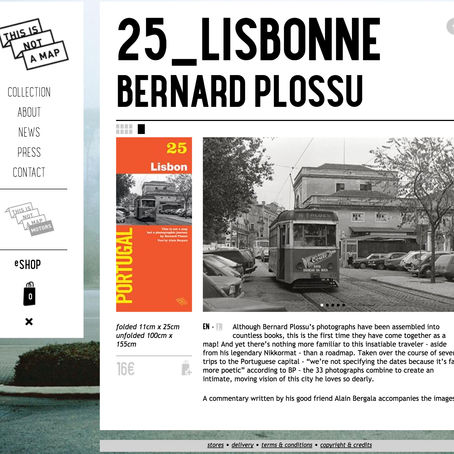 o mapa da Lisbonne de Bernard Plossu