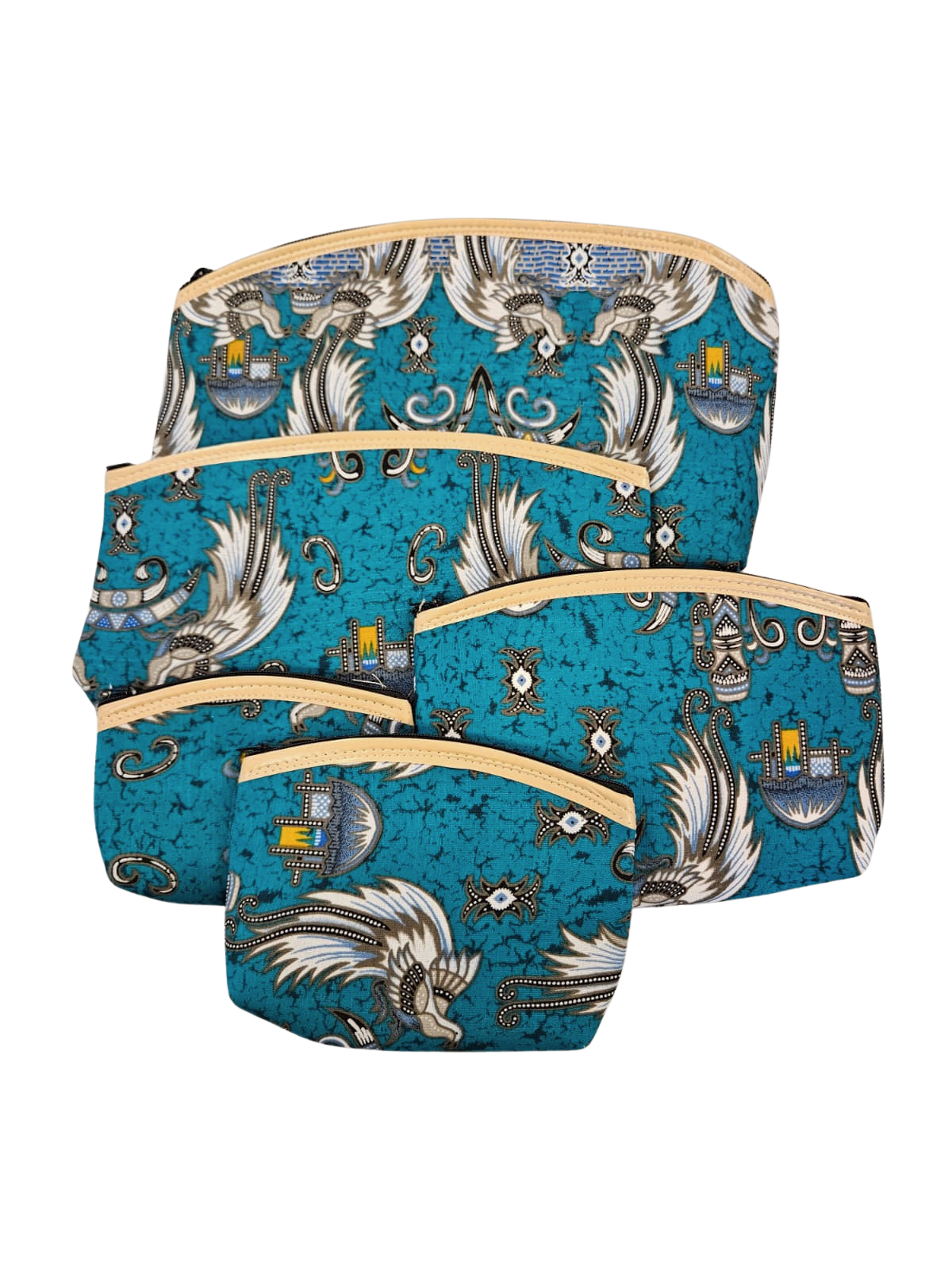 QA BATIK POUCH. SET OF 5