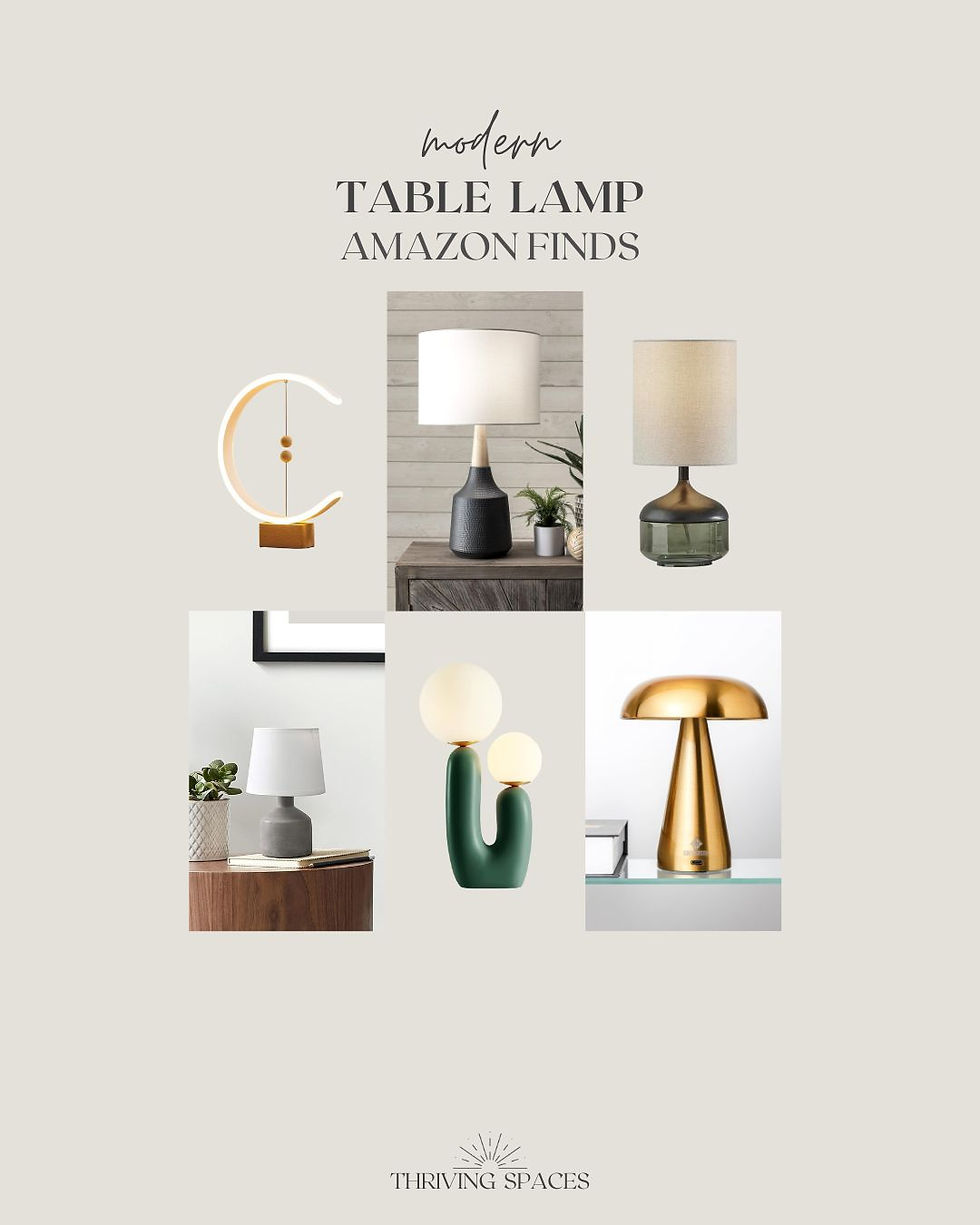 Light Up Your Space with These  Modern Table Lamp Finds