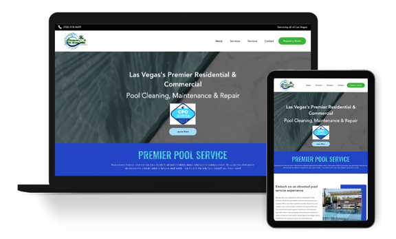 Designer Pool Services website