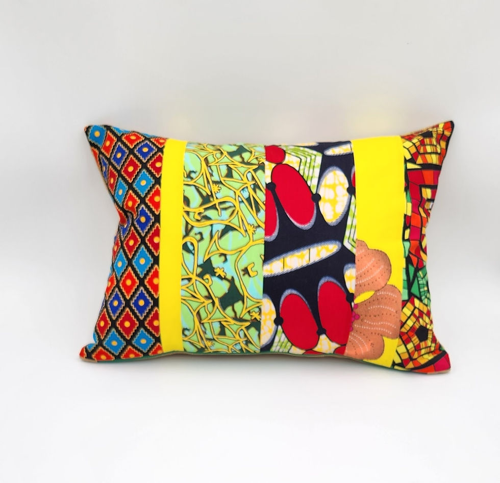 Thumbnail: Eclectic Elegance Gold Fusion Patchwork Pillows
