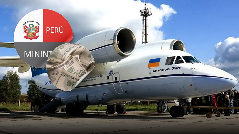 Mininter bajo cuestionamientos por compra de avión Antonov AN-74 y otras presuntas irregularidades