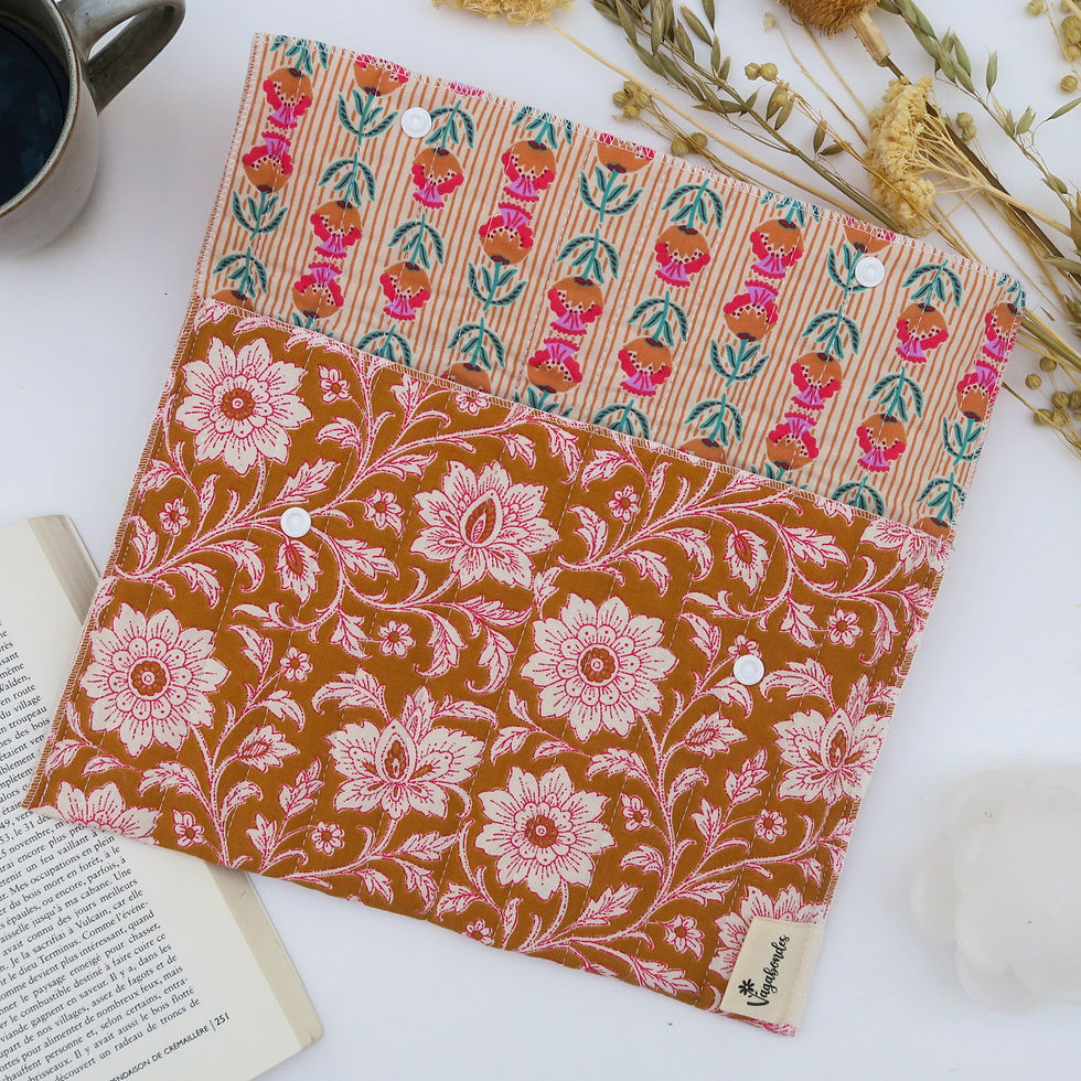 Miniature : Pochette à livre coton - Format Poche ou Broché - SHIRA