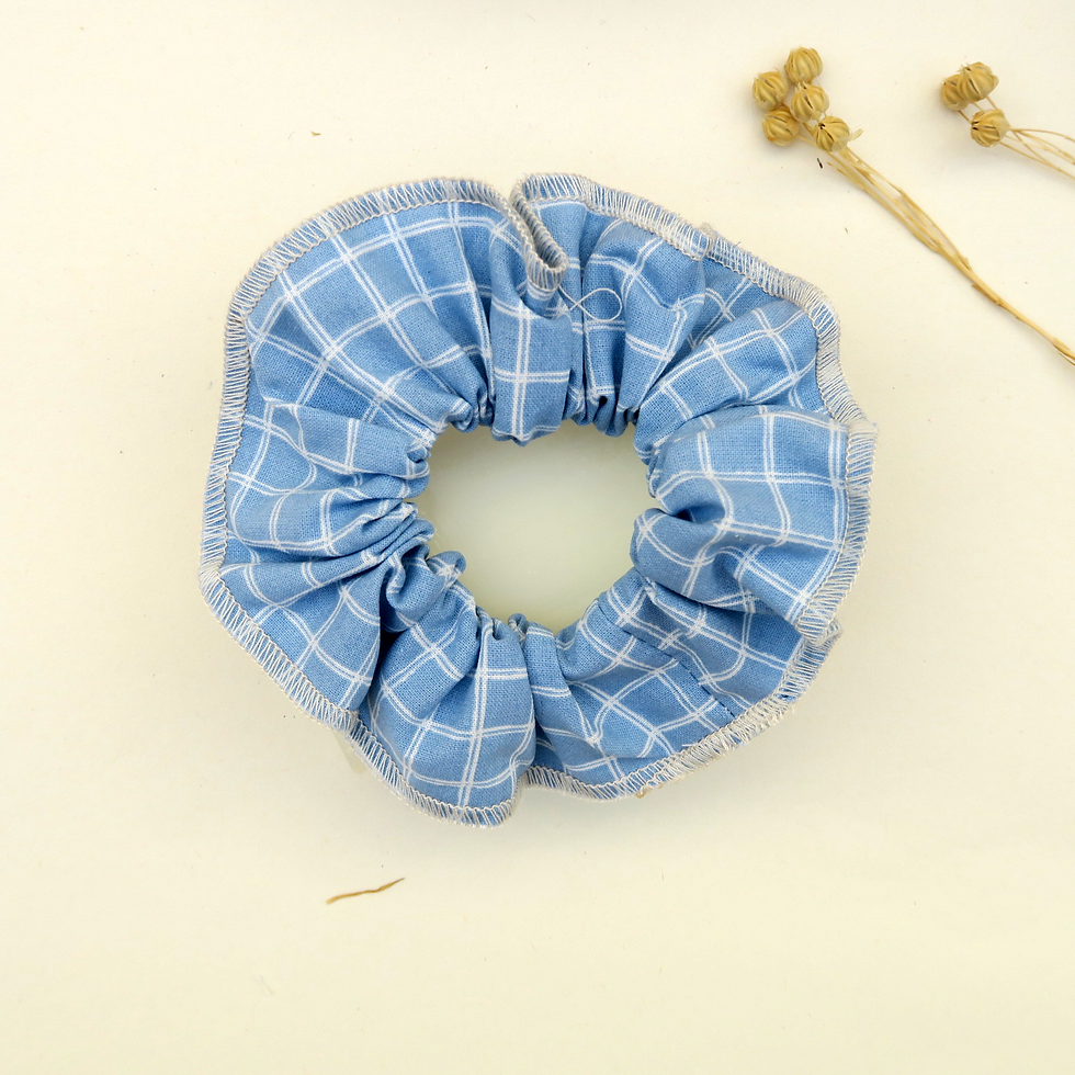 Miniature : Chouchou en tissu - JULES BLEU