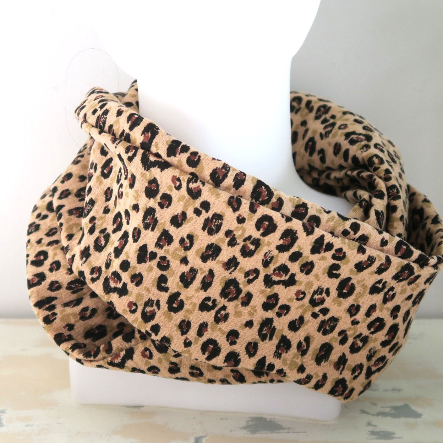 Foulard en double gaze de coton