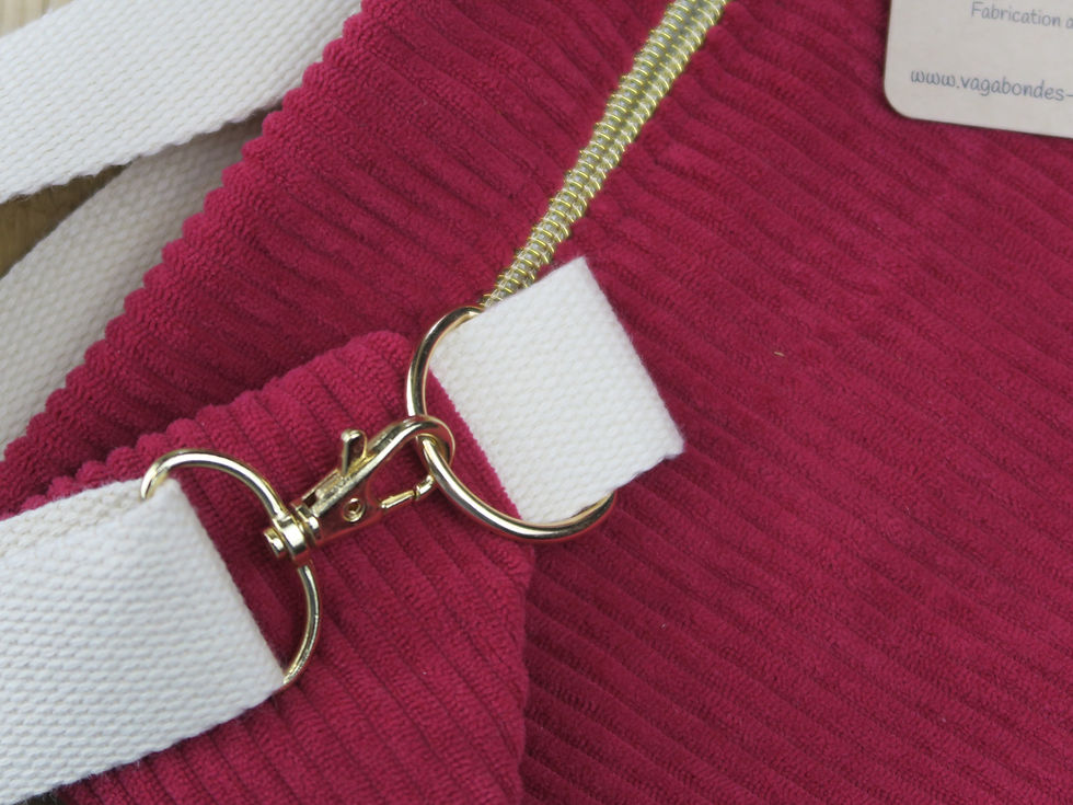 Miniature : Sac banane velours artisanal – Fait main en France | Disponible en 4 couleurs