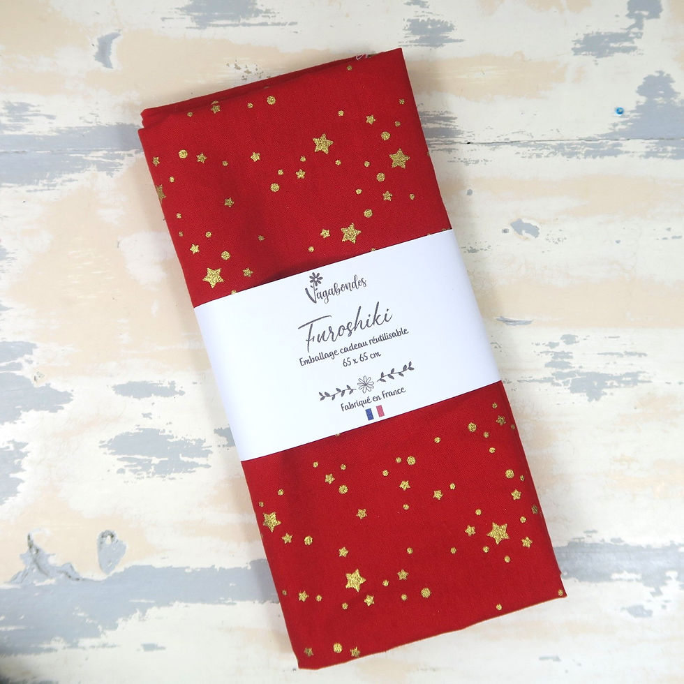 Miniature : Furoshiki de Noël – Emballage Cadeau Réutilisable & Écologique