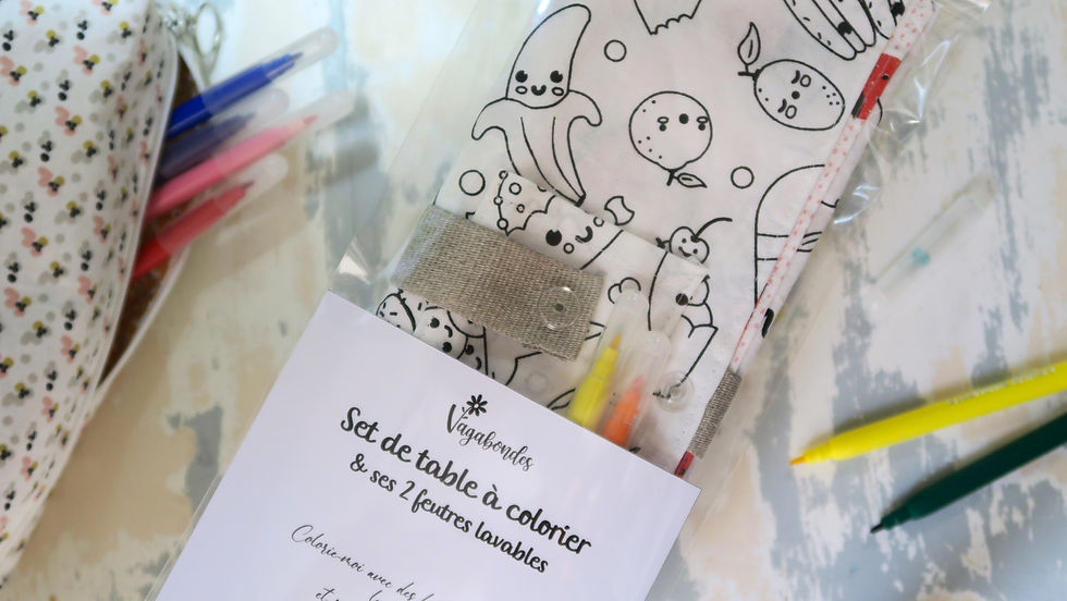 Miniature : Set de table à colorier pour enfants | Activité ludique et créative