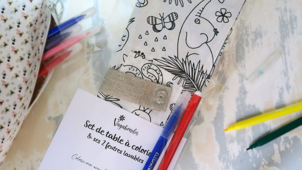 Miniature : Set de table à colorier pour enfants | Activité ludique et créative