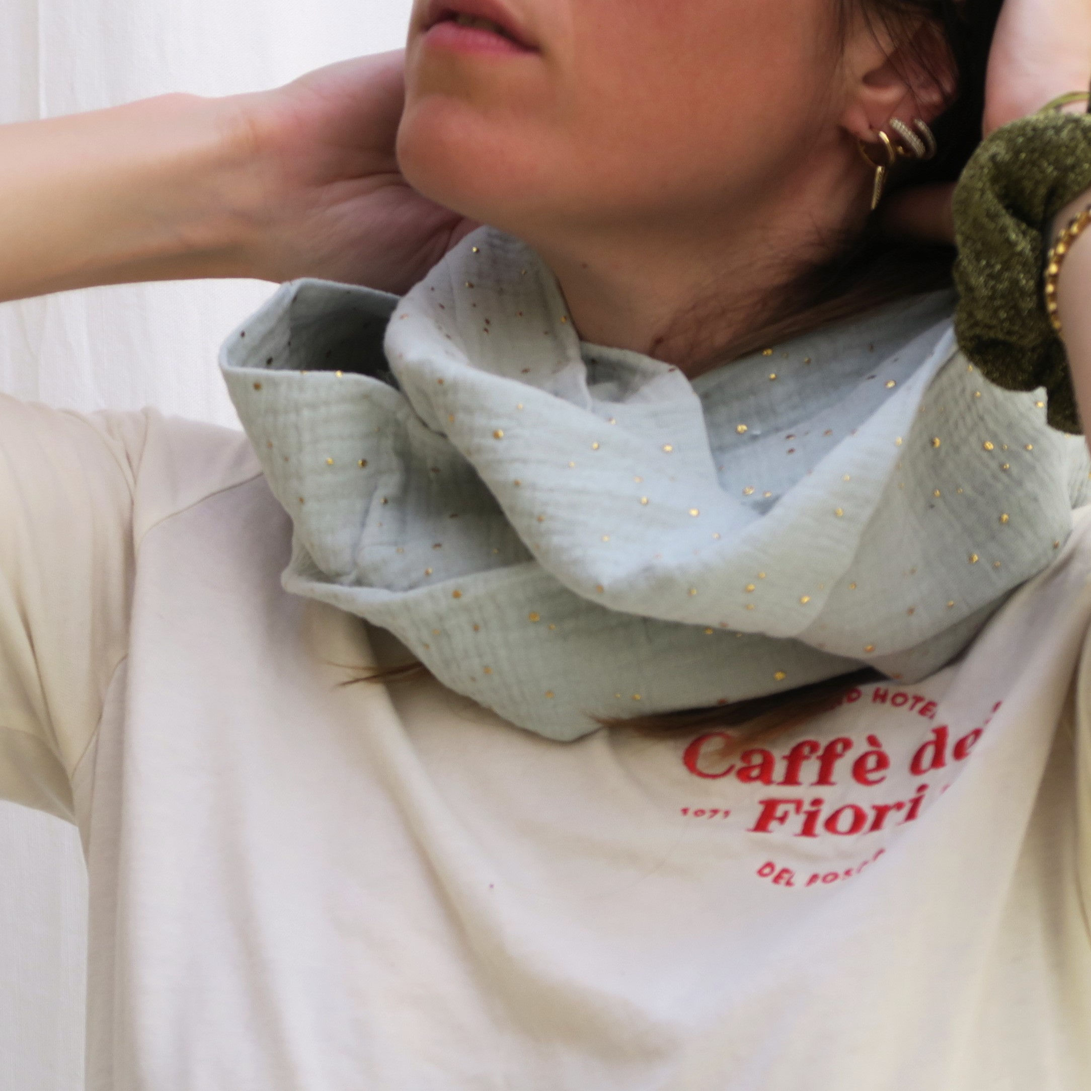 Foulard en double gaze de coton