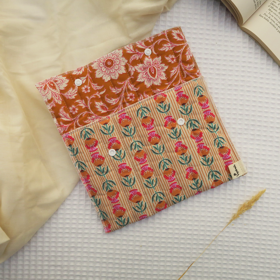 Miniature : Pochette à livre coton - Format Poche ou Broché - SURI