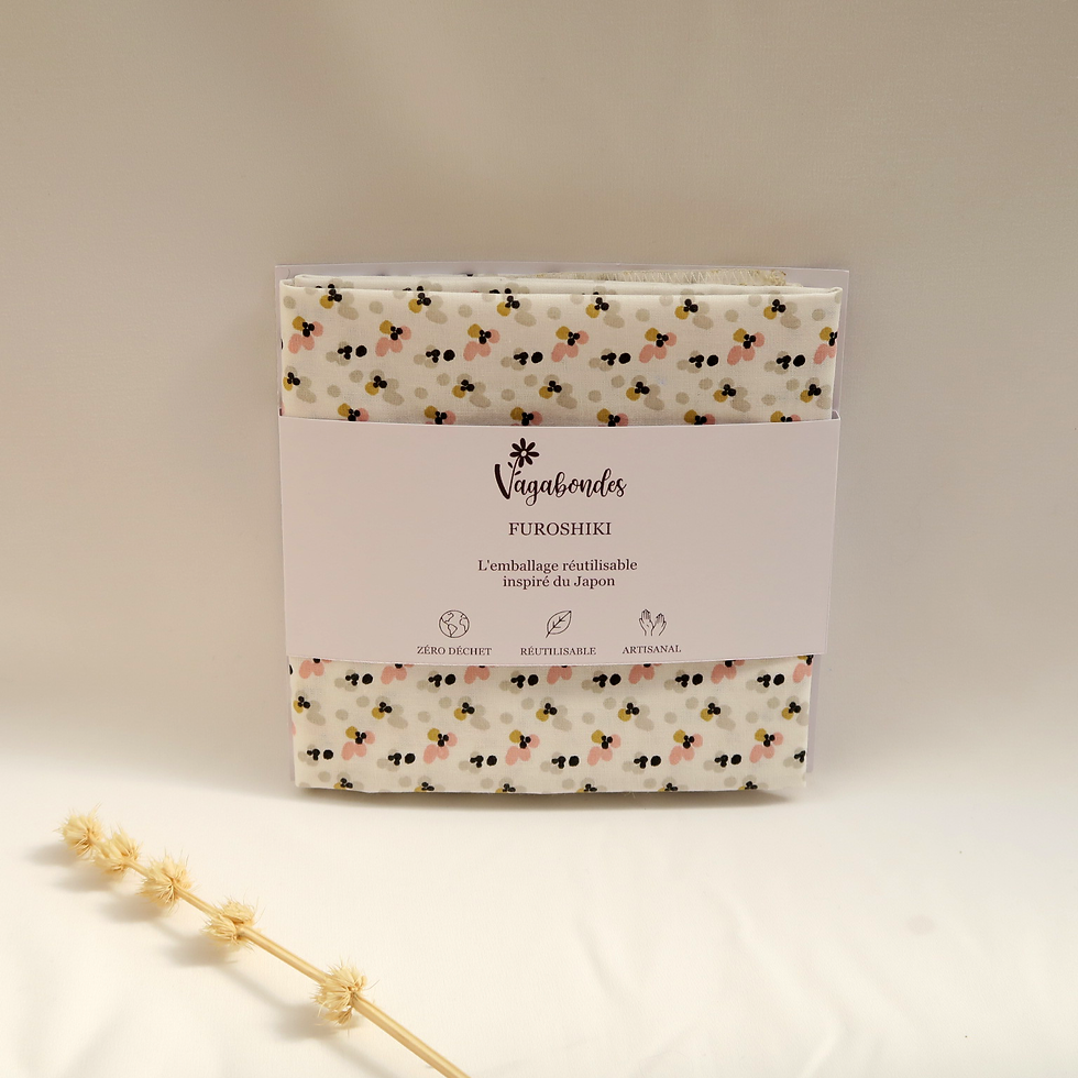 Miniature : Furoshiki - emballage cadeau réutilisable - 49x49/70x70 cm