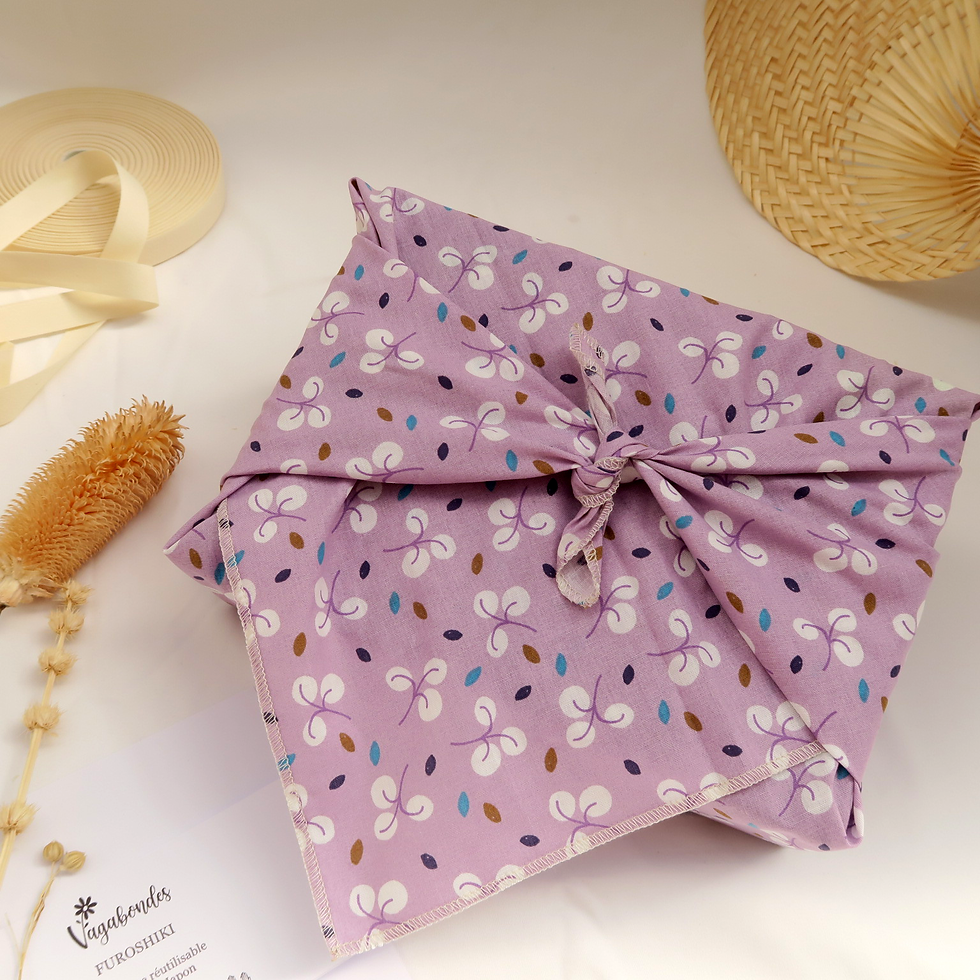 Miniature : Furoshiki - emballage cadeau réutilisable - 49x49/70x70 cm