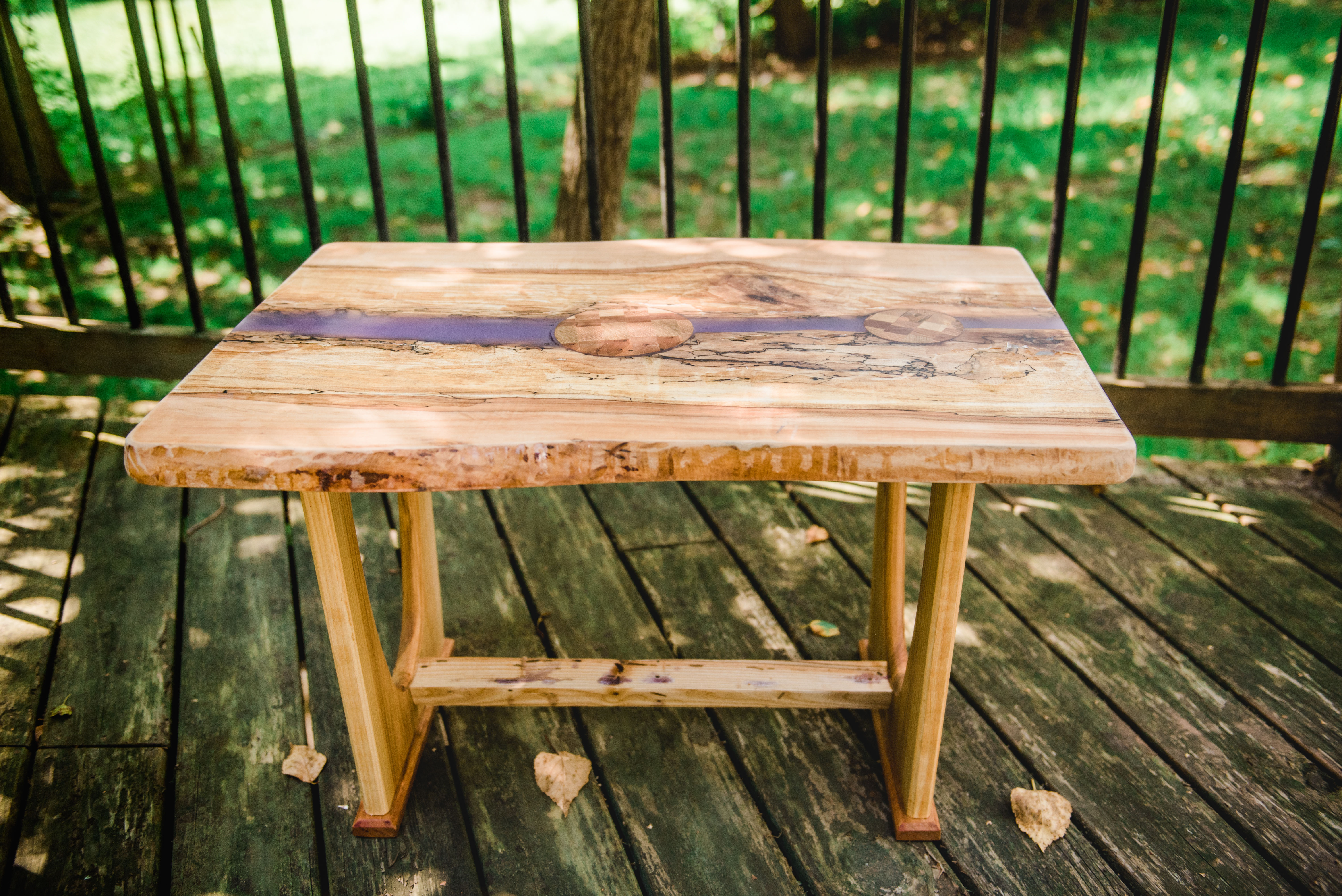 Smooth purple table