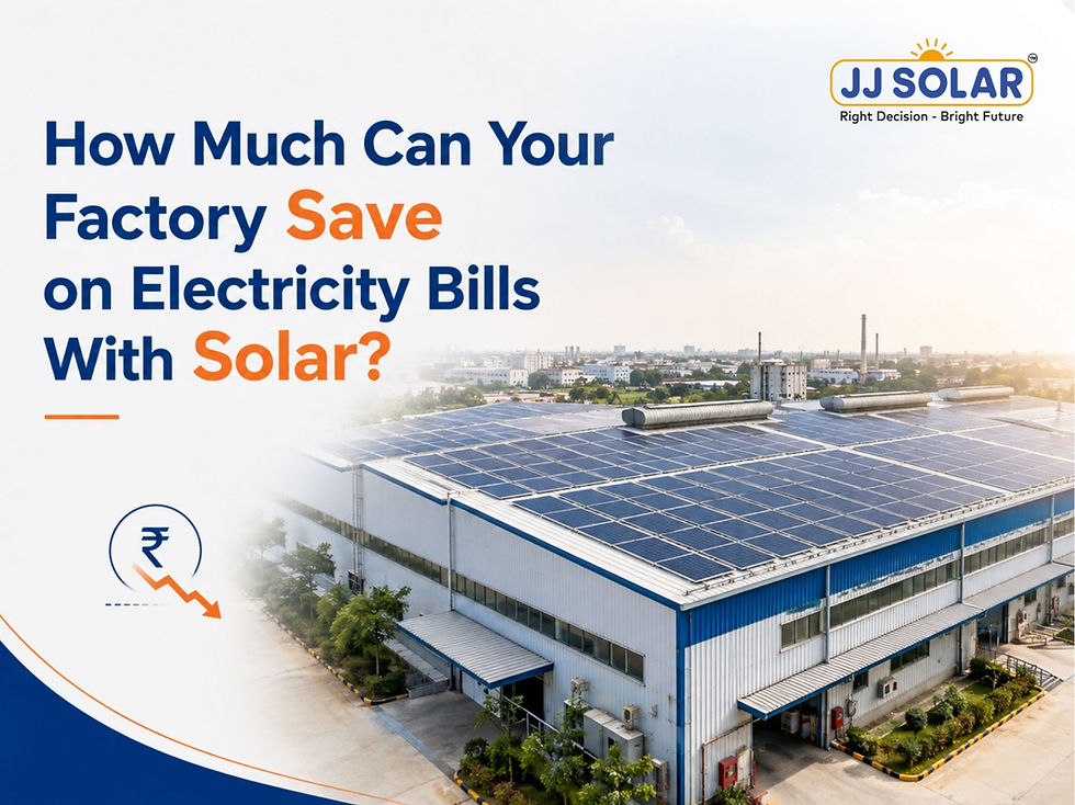 How Much Can Your Factory Save onElectricity Bills With Solar? (2026)