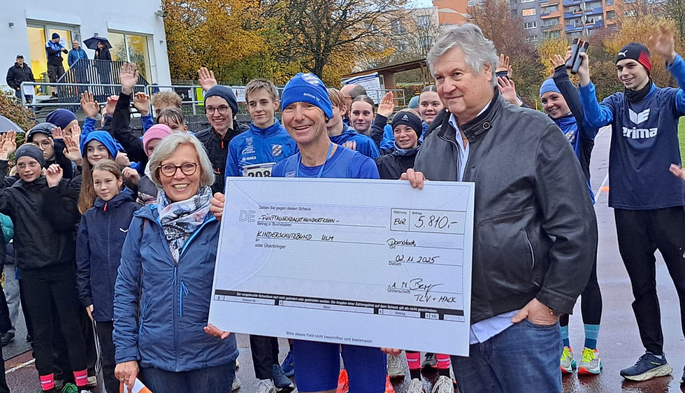 Presseartikel & Impressionen 1. MACK 100 KM Spendenlauf am 02.11.2025 in Dornstadt