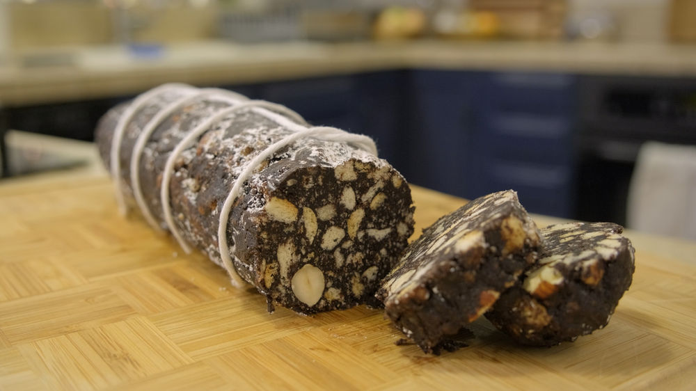 Chocolate Salame Italian "Christmas" Dessert Recipe