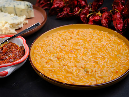 ‘Nduja & Gorgonzola Risotto | Spicy Italian Risotto Recipe