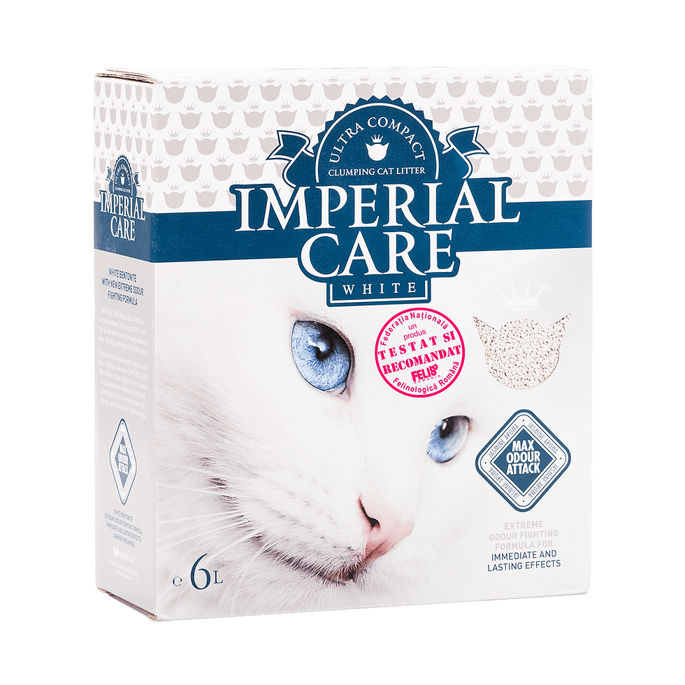 nisip pisici 6L Imperial Care White elimina mirosul
