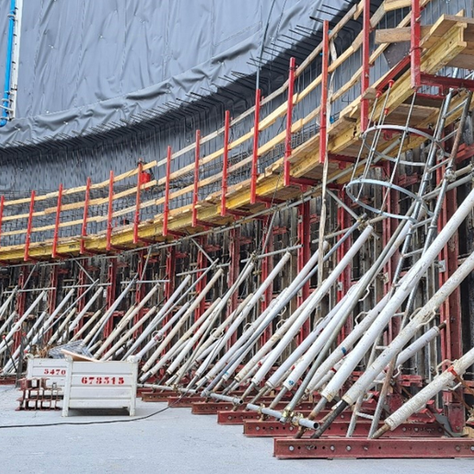 One-sided formwork installation