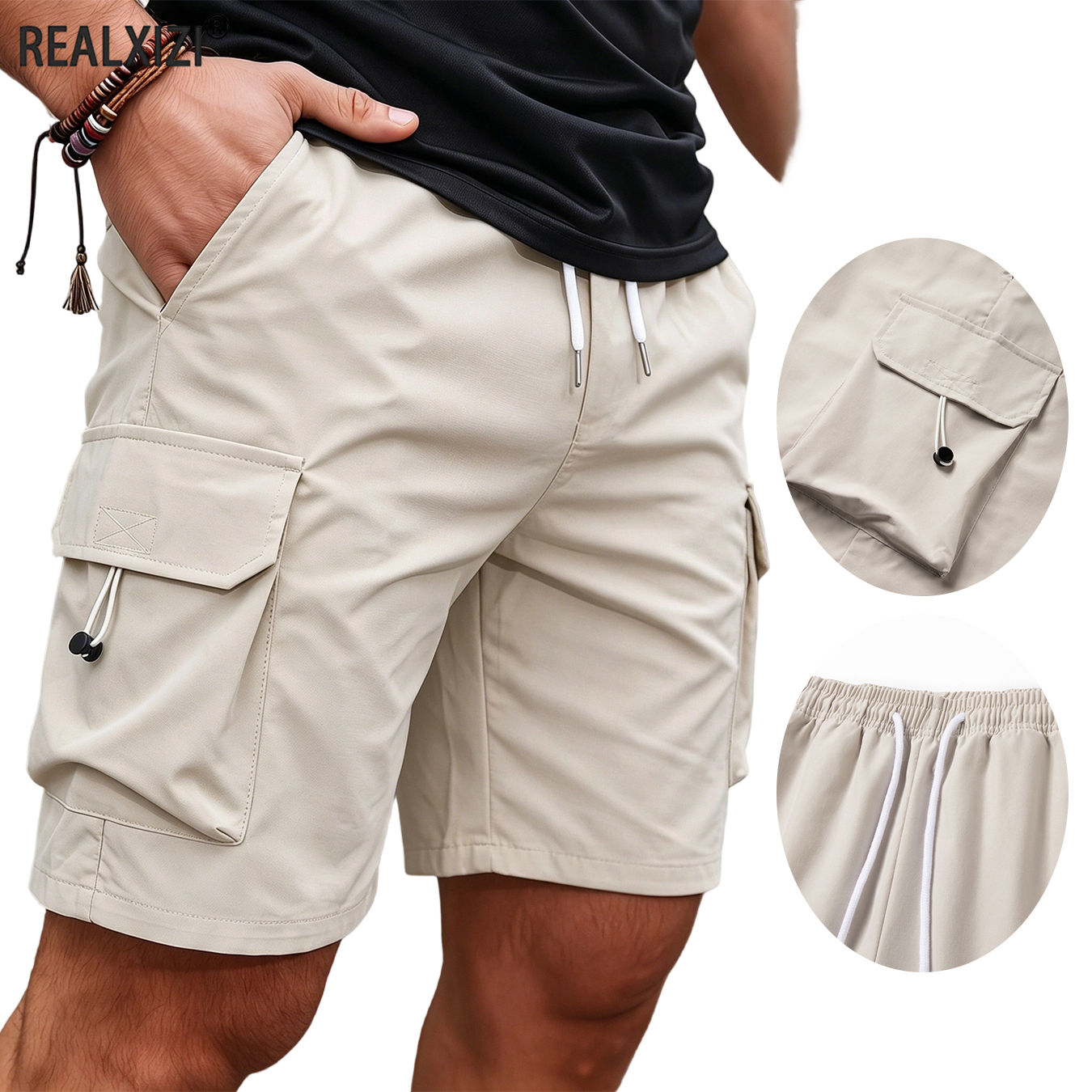 Bermuda Cargo Masculina Multi-Bolsos – Casual e Confortável