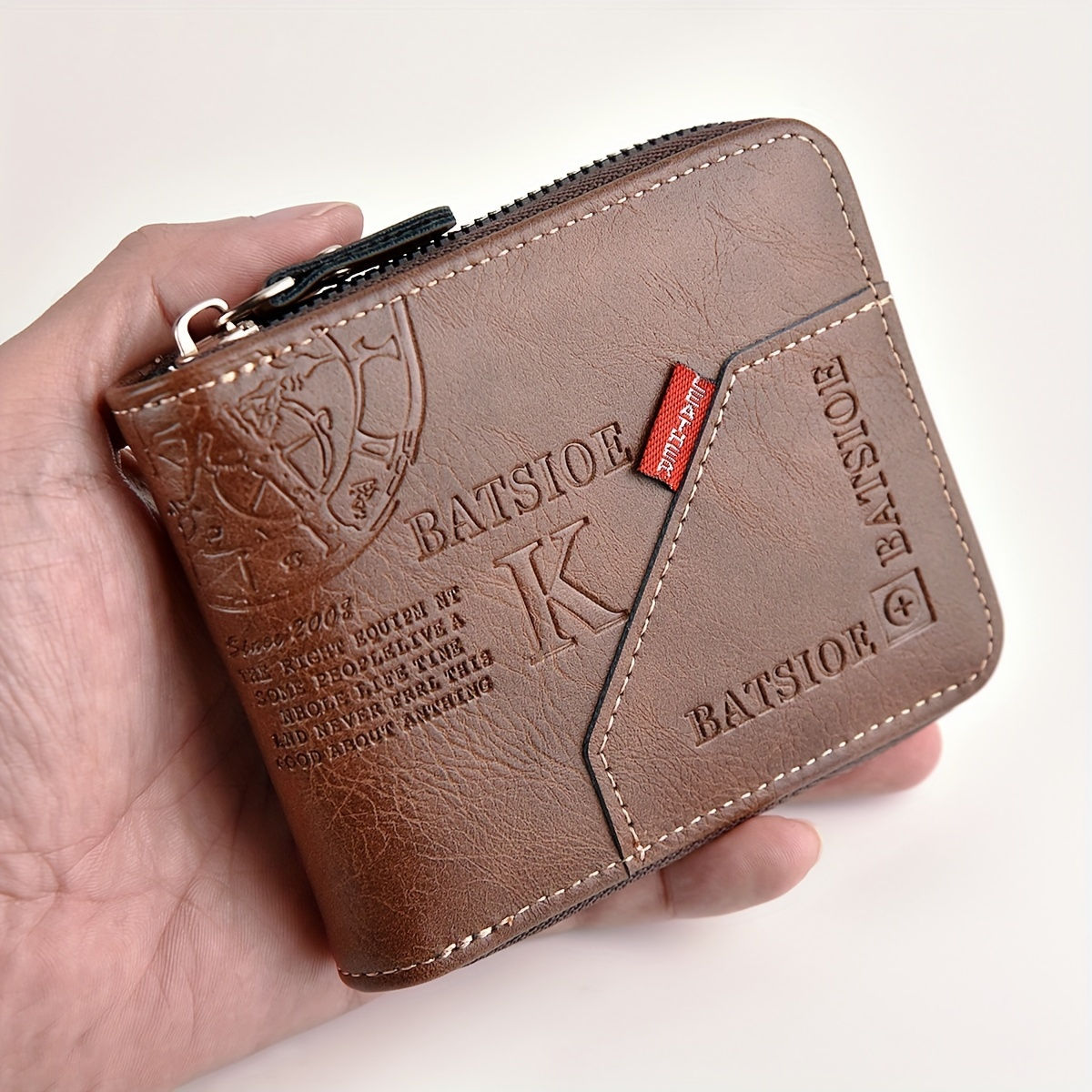 Carteira Compacta com Zíper – Porta-Cartões
