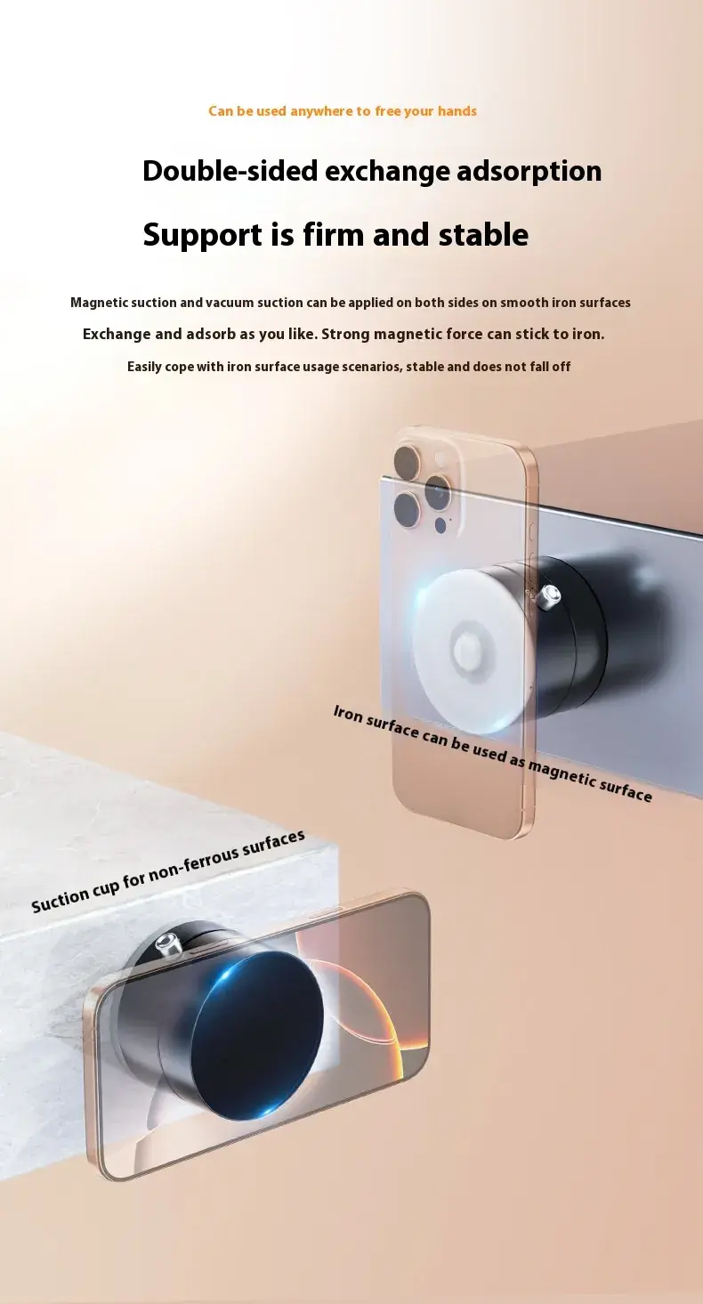 Miniatura: Magnetic Foldable Phone Holder with Suction Cup