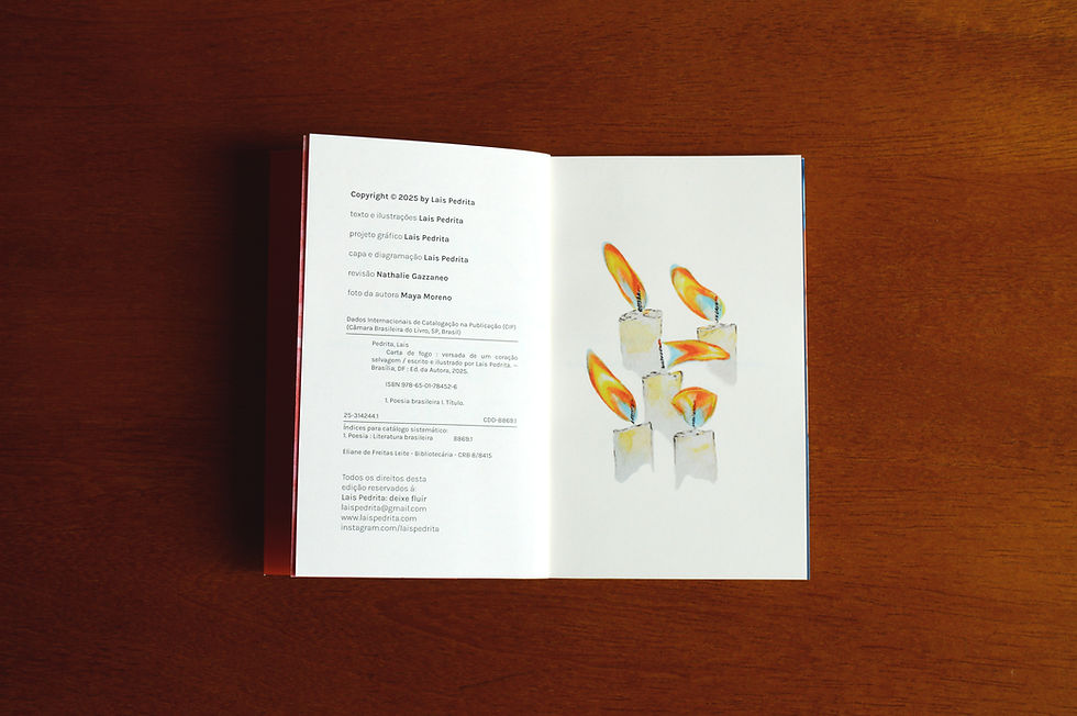Miniatura: Livro "Carta de Fogo: versada de um coração selvagem"