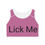 Thumbnail: Playful Sports Bra with Bold Text 