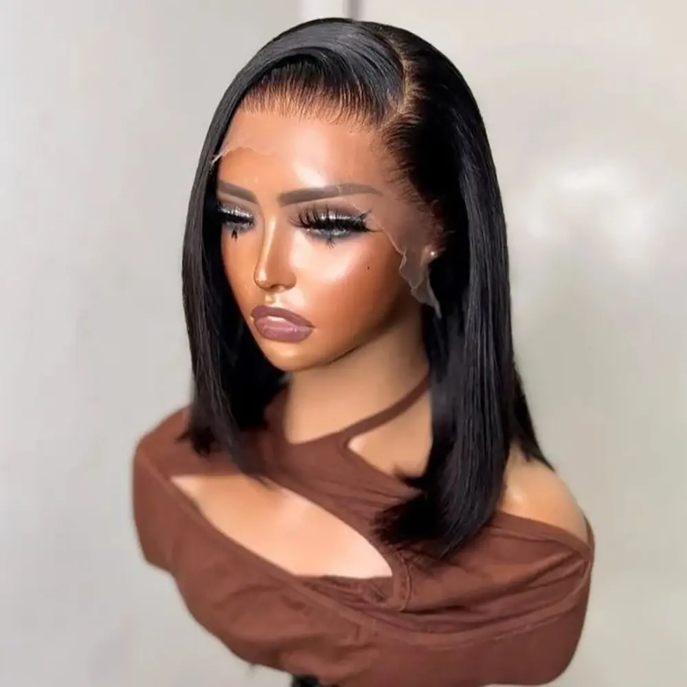 Bob Wig HD Bob Lace Front Wigs Human Hair Glueless Wigs Pre Plucked Wig