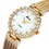 Thumbnail: MISSFOX Women Big Lab Diamond Ladies Wrist Watches for Women Quartz Clock Hours