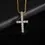 Thumbnail: Huitan 60Cm Luxury Cubic Zirconia Cross Pendant Necklace Gift Love Accessories